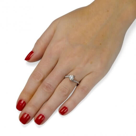 טבעת יהלום מיוחדת מעוצבת אליסון  231 SD 