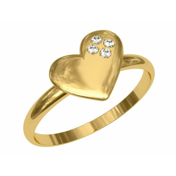 טבעת יהלומים יוקרתית מעוטרת זהב צהוב 16 נקודות - אורין