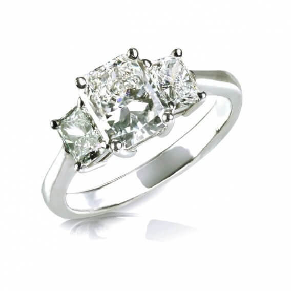 טבעת יהלומים קלאסית בשילוב זהב לבן דניה 1.01 קראט