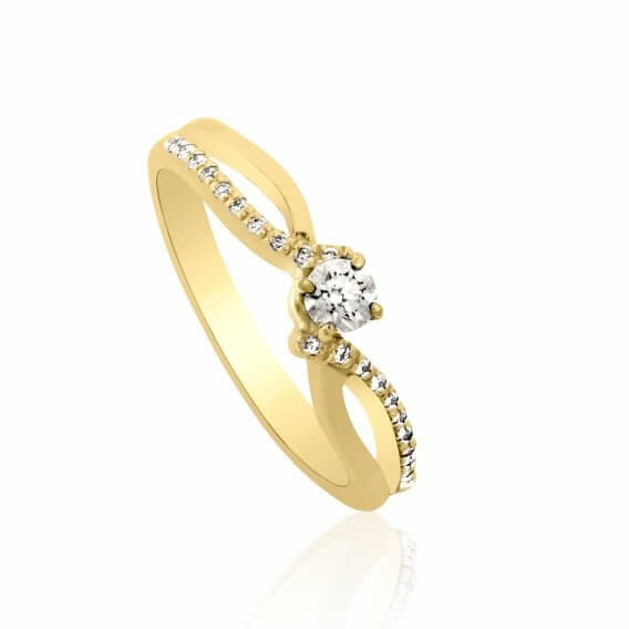 טבעת יהלומים קלאסית אליאנה  232 SD