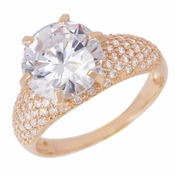 טבעת אירוסין יוקרתית מפוארת בשיבוץ יהלומים וזהב 2.28 קראט - דסטיני